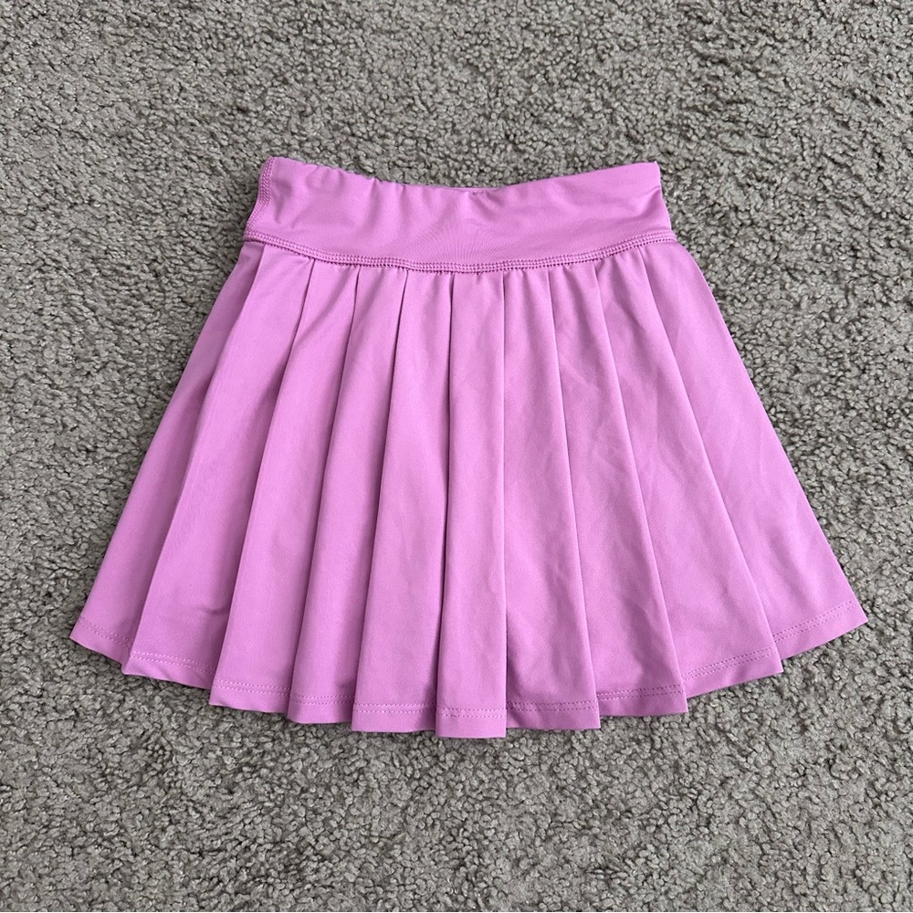 90 Degree by Reflex Girls S (7-8) Pink Pleated Skirt